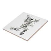  Tovenaar van Oz Fairy Tales, de Scarecrow Tegeltje (Zijkant)