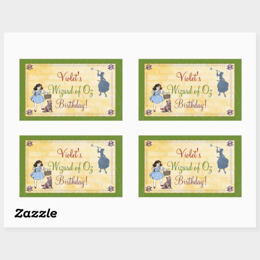 Tovenaar van Oz Flessenlabel of Sticker (Vel)