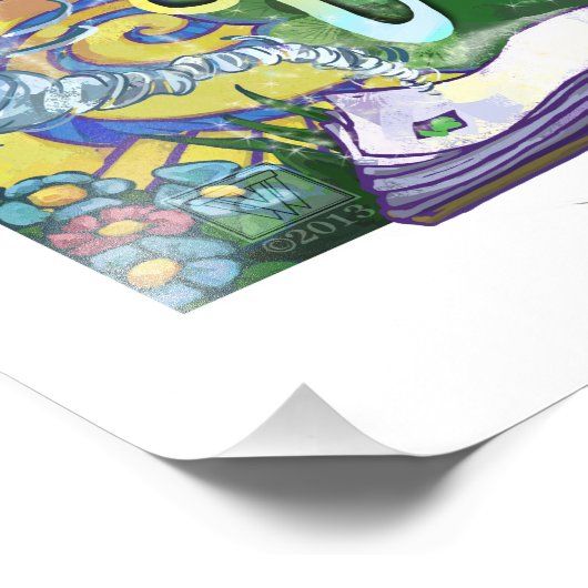 Tovenaar van Oz Foto Afdruk (Hoek)