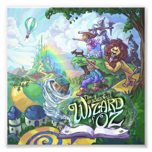 Tovenaar van Oz Foto Afdruk (Voorkant)