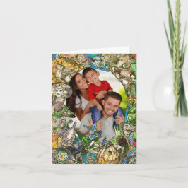 TOVENAAR VAN OZ GEZINSKERSTKAART + UW FOTO KAART