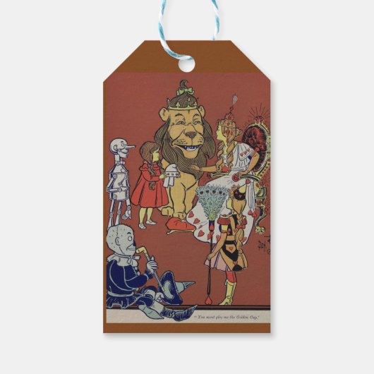 Tovenaar van Oz Gift Label Cadeaulabel (Achterkant)
