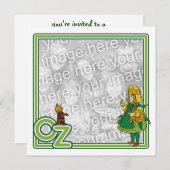 Tovenaar van Oz, Girl Birthday Party Invitation Kaart (Voorkant / Achterkant)