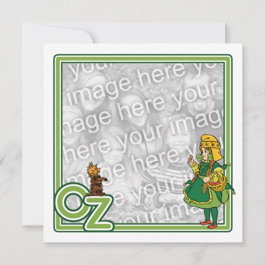 Tovenaar van Oz, Girl Birthday Party Invitation Kaart (Voorkant)