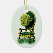 Tovenaar van Oz, Grumpy Wizard Emerald Throne Keramisch Ornament (Achterkant)