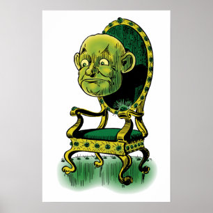  Tovenaar van Oz, Grumpy Wizard Emerald Throne Poster