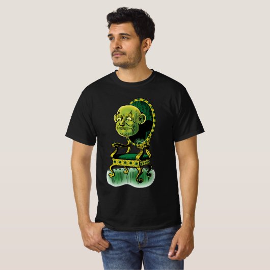  Tovenaar van Oz, Grumpy Wizard Emerald Throne T-shirt (Voorkant volledig)
