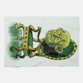 Tovenaar van Oz, Grumpy Wizard Emerald Throne Theedoek (Horizontaal)