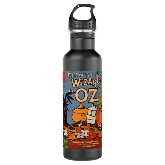 Tovenaar van Oz Halloween Holiday voor verrassings Waterfles (Voorkant)