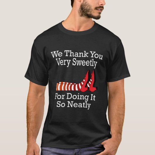 Tovenaar van Oz, hartelijk dank T-shirt (Voorkant)