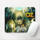 Tovenaar van Oz helden in een mogelijk muispad Muismat (Met muis)