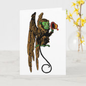 Tovenaar van Oz, het Kwaad Vliegende Monkey Pet Kaart (Gele Bloem)