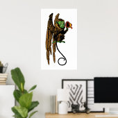  Tovenaar van Oz, het Kwaad Vliegende Monkey Pet Poster (Thuiskantoor)