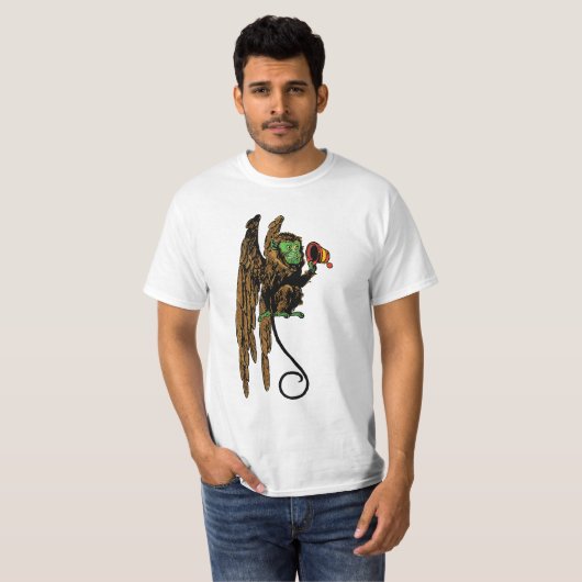 Tovenaar van Oz, het Kwaad Vliegende Monkey Pet T-shirt (Voorkant volledig)