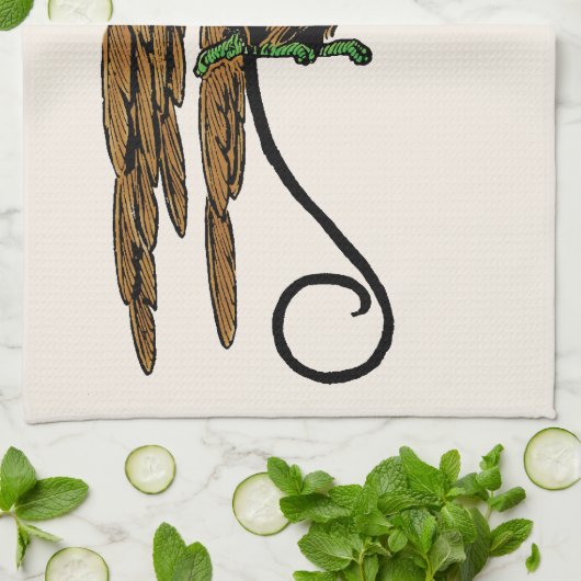 Tovenaar van Oz, het Kwaad Vliegende Monkey Pet Theedoek (Gevouwen)