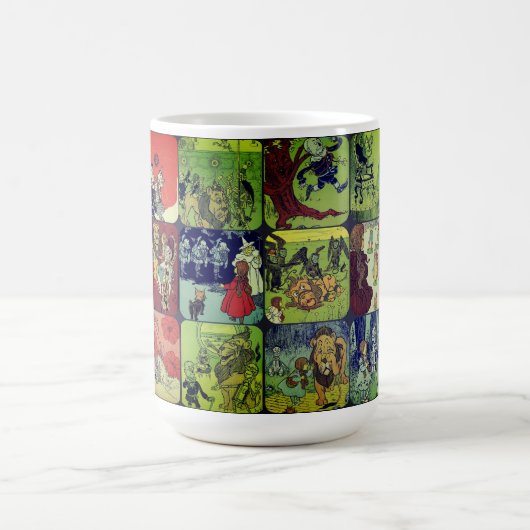 Tovenaar van Oz Illustrations  Collage | Koffiemok (Center)