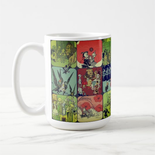 Tovenaar van Oz Illustrations Collage | Koffiemok (Links)