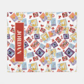 Tovenaar van Oz™ Karakterprint Worp Patroon Fleece Deken (Voorkant (Horizontaal))