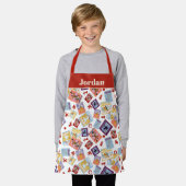 Tovenaar van Oz™ Karakterprint Worp Patroon Schort (Gedragen)