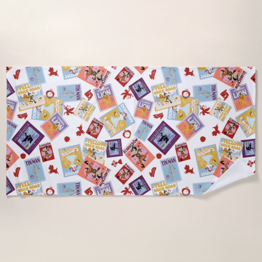 Tovenaar van Oz™ Karakterprint Worp Patroon Strandlaken (Voorkant)