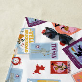 Tovenaar van Oz™ Karakterprint Worp Patroon Strandlaken (In situ)