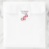 Tovenaar van Oz Karakters Ronde Sticker (Tas)