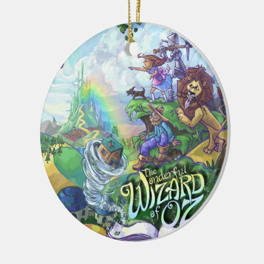 Tovenaar van Oz Keramisch Ornament (Links)