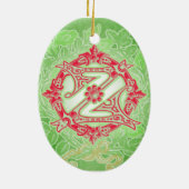  Tovenaar van Oz Keramisch Ornament (Achterkant)