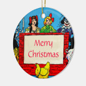 Tovenaar Van Oz Kerstversiering Keramisch Ornament (Links)