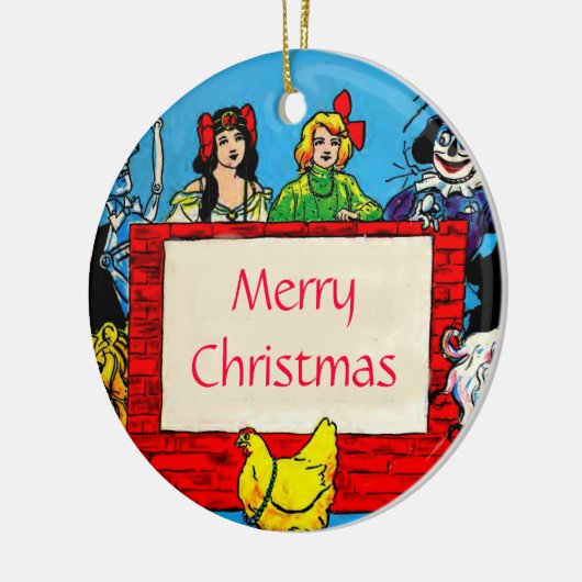 Tovenaar Van Oz Kerstversiering Keramisch Ornament (Links)