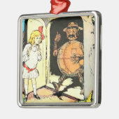 Tovenaar Van Oz Kerstversiering Metalen Ornament (Links)