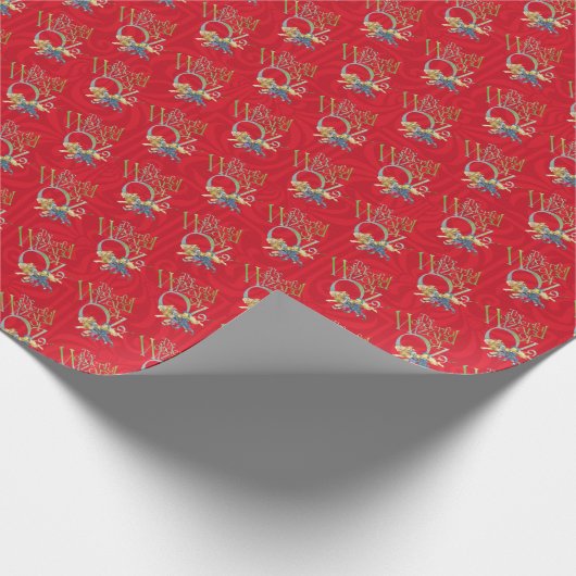 Tovenaar van Oz klassiek rood karakter Cadeaupapier (Hoek)