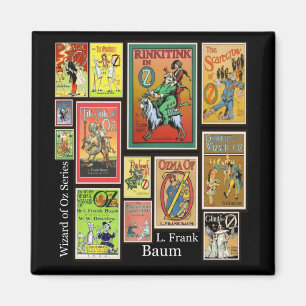 Tovenaar van Oz L Frank Baum Collage Magnet