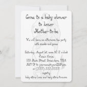 Tovenaar van Oz, laffe Lion Baby shower Kaart (Achterkant)