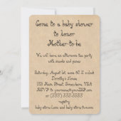  Tovenaar van Oz, laffe Lion Baby shower Kaart (Achterkant)