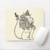 Tovenaar van Oz, laffe Lion met Kroon Muismat (Met muis)