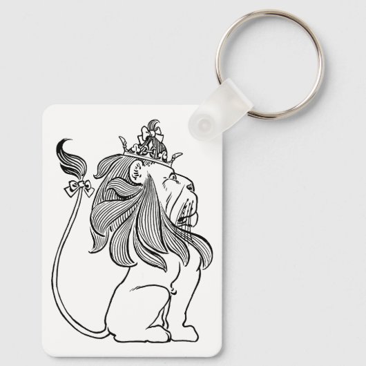 Tovenaar van Oz, laffe Lion met Kroon Sleutelhanger (Achterkant)