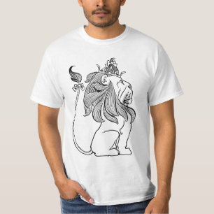 Tovenaar van Oz, laffe Lion met Kroon T-shirt