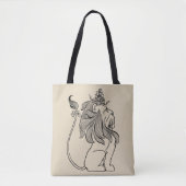 Tovenaar van Oz, laffe Lion met Kroon Tote Bag (Voorkant)