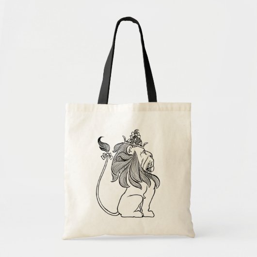  Tovenaar van Oz, laffe Lion met Kroon Tote Bag (Voorkant)