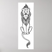  Tovenaar van Oz, laffe Lion Poster (Voorkant)