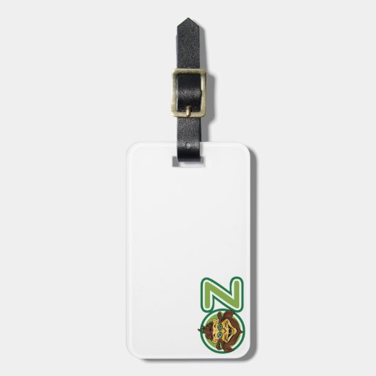  tovenaar van Oz, leeuw in de letter O Bagagelabel (Voorkant verticaal)