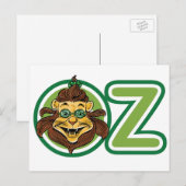  tovenaar van Oz, leeuw in de letter O Briefkaart (Voorkant / Achterkant)