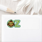 tovenaar van Oz, leeuw in de letter O Etiket (Insitu)