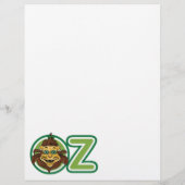 tovenaar van Oz, leeuw in de letter O Flyer (Achterkant)