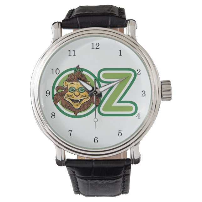  tovenaar van Oz, leeuw in de letter O Horloge (Voorkant)