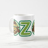  tovenaar van Oz, leeuw in de letter O Koffiemok (Voorkant links)