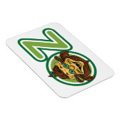  tovenaar van Oz, leeuw in de letter O Magneet (Rechterzijde)