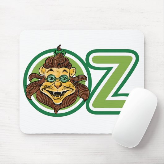 tovenaar van Oz, leeuw in de letter O Muismat (Met muis)