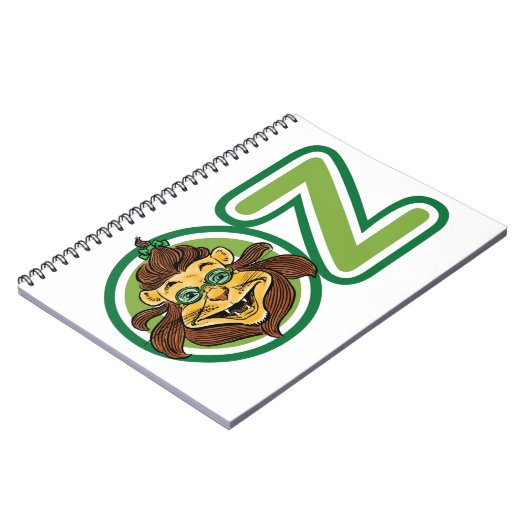 tovenaar van Oz, leeuw in de letter O Notitieboek (Linkerzijde)